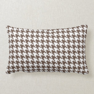 Almofada Lombar Chocolate Brown Houndstooth