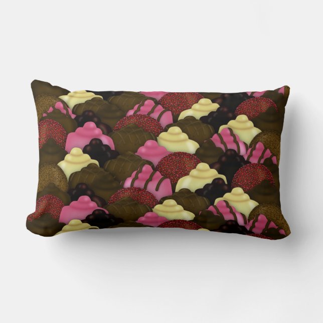 Almofada Lombar Chocolate Nunca Demais - Dia de os namorados (Frente)