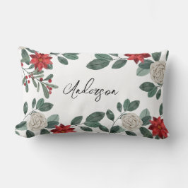 Almofada Lombar Christmas Greenery Berries