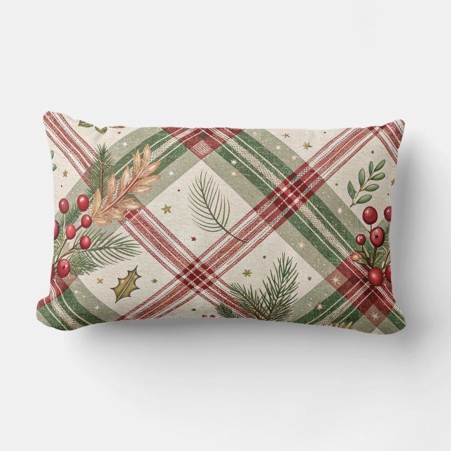 Almofada Lombar Christmas Throw Pillow (Frente)