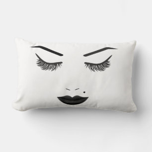 Almofada Lombar Cílios e Sobrancelhas Maquiagem Facial Black Lips