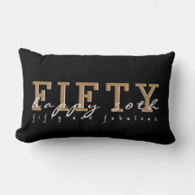 Cinquenta e fabuloso | Feliz 50º | Preto e marrom