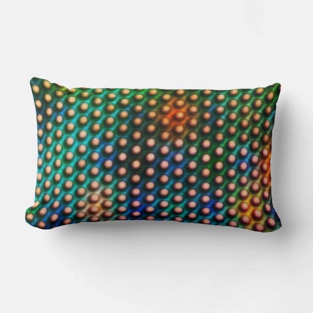 Almofada Lombar Círculos de desenho que se parecem com esferas ou  (Frente)