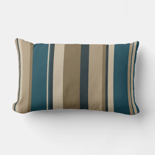 Almofada Lombar Círculos Teais e Toucáveis (Frente)