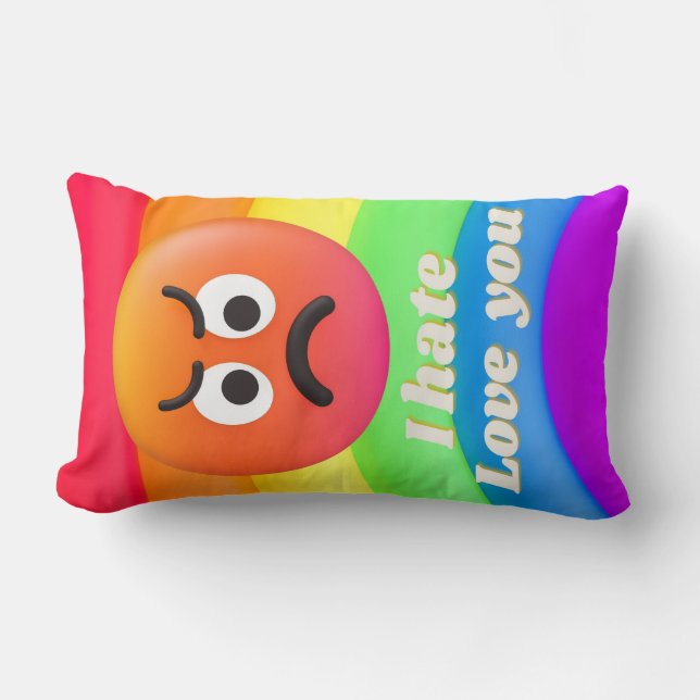 Almofada Lombar citações de ícones (Frente)