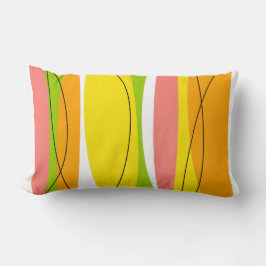 Almofada Lombar Citrus Stripe cor-de-rosa lombar