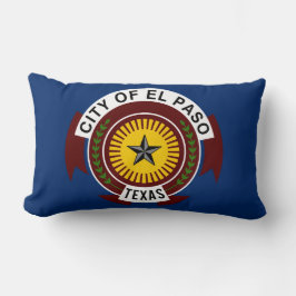 Almofada Lombar City Flag de El Paso (Texas)
