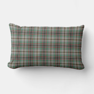 Almofada Lombar Clã Craig Escocês Xadrez Gray e Verde