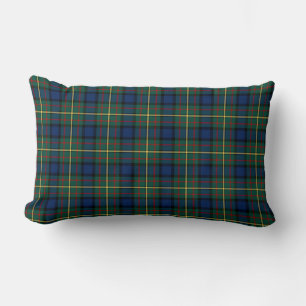 Almofada Lombar Clã Tartan escocês verde e azul de MacLaren