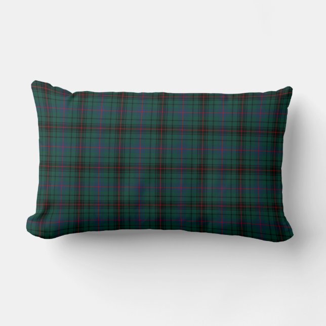 Almofada Lombar Clan Davidson Forest Green Scottish Tartan (Frente)