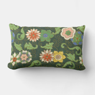Almofada Lombar Cloisonte China Patter Asiático Oriental