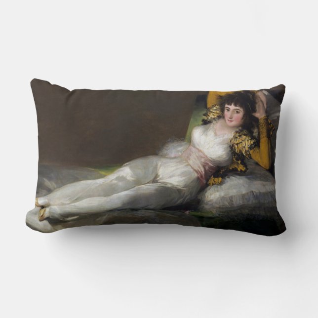 Almofada Lombar Clothed Maja (por Francisco Goya) (Frente)