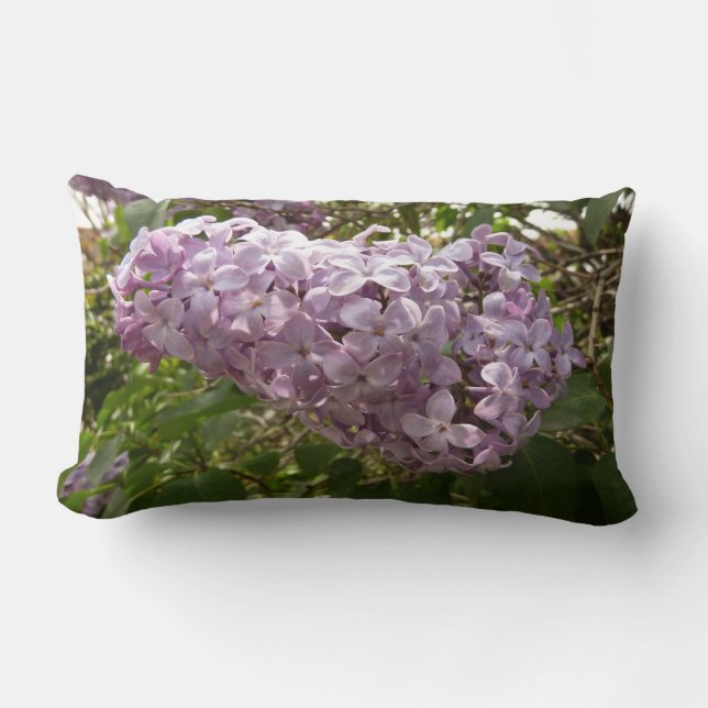 Almofada Lombar Cluster de Lilac Blossoms Primavera Floral (Frente)