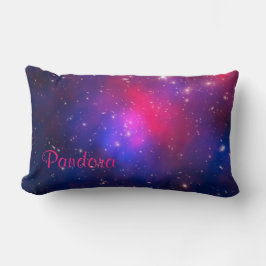Almofada Lombar Cluster de Pandora rosa quente personalizado e azu
