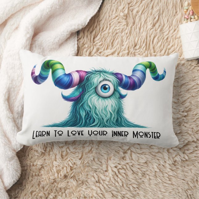 Almofada Lombar Clyde - Monstro Curioso de Um Olho (Cobertor)