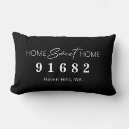Almofada Lombar Código Zip Home Sweet Personalizado da Casa Branca