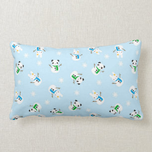 Almofada Lombar Coelhos da neve & pandas da neve