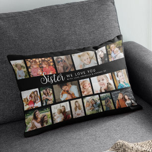 Almofada Lombar Colagem de Fotos Irmã Personalizada 18