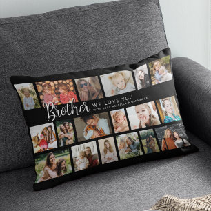 Almofada Lombar Colagem de Fotos Irmão Personalizado 18