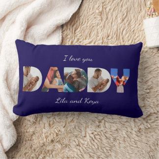 Almofada Lombar Colagem de Fotos Personalizadas Moderna Simples co
