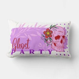 Almofada Lombar Coleção de Carimbo de Halloween "Ghost party" em u