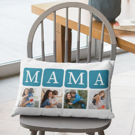 Almofada Lombar Collage of Photos of children, Gift for Mom