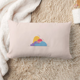 Almofada Lombar Colorful Abstract Throw Pillow