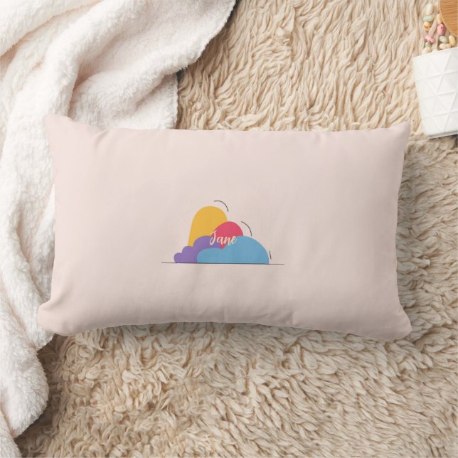Almofada Lombar Colorful Abstract Throw Pillow (Cobertor)
