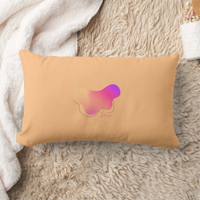 Almofada Lombar Colorful Abstract Throw Pillow (Cobertor)