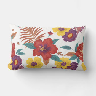 Almofada Lombar Colorful Floral pillow design, flower lover pillow
