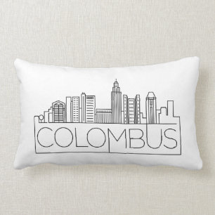 Almofada Lombar Columbus, Ohio Skyline Lumbar Travesseiro