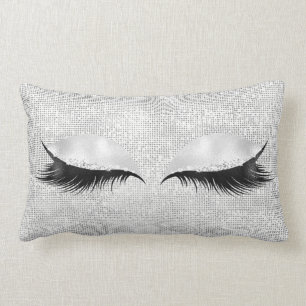 Almofada Lombar Composição Glam Lashes1 do preto de prata do