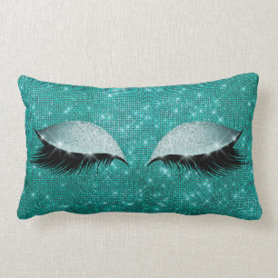 Almofada Lombar Composição Sparkly Glam aquática do brilho do