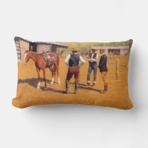 Almofada Lombar Comprando Cavalos Polo no Oeste Americano