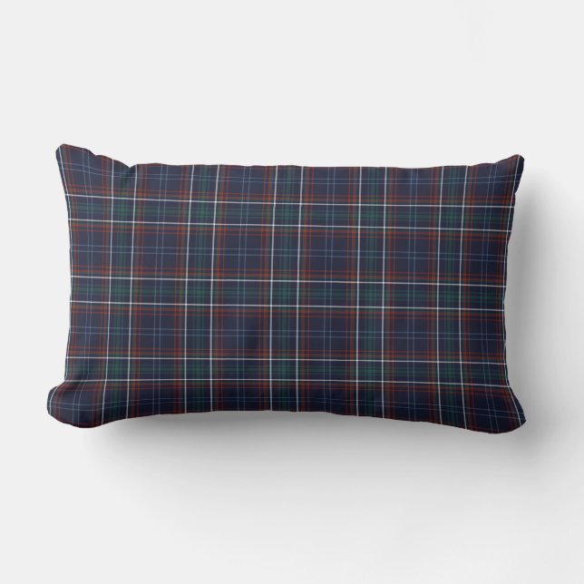 Almofada Lombar Comunidade de Massachusetts Tartan (Frente)