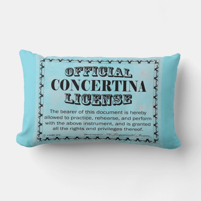 Almofada Lombar Concertina License (Frente)