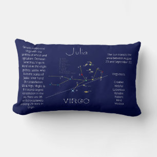 Almofada Lombar Constelação Zodiac Virgo Funny Única