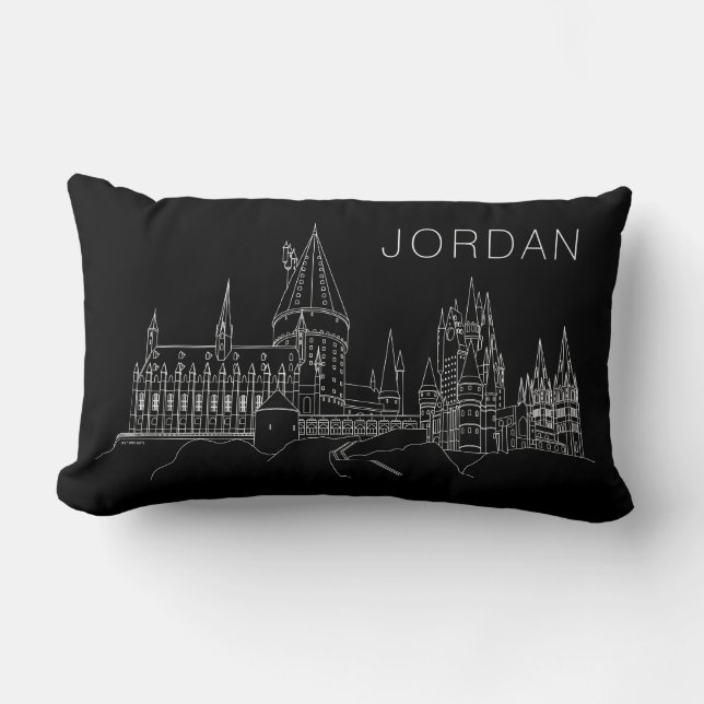 Almofada Lombar Contorno do CASTELO HOGWARTS™  (Frente)
