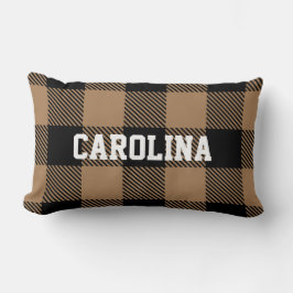 Almofada Lombar controlo preto moderno do búfalo