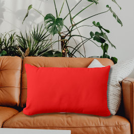 Almofada Lombar Cor Sólido Vermelha | Clássico | Elegante | Evoluç