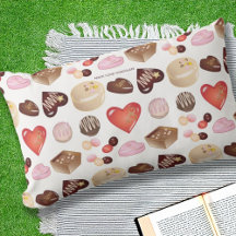 Coração de Chocolate Doce e Elegante Padrão Roupa
