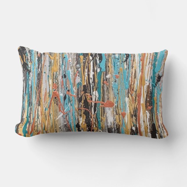 Almofada Lombar Coração do Dourado Travesseiro decorativo lombar e (Frente)