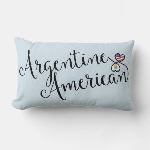 Almofada Lombar Corações Entusiasmados Argentinos Jogam Cushion