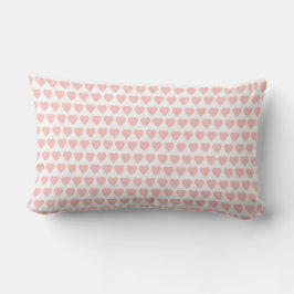 Almofada Lombar Corações Rosa