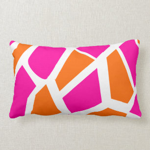 Almofada Lombar Corante rosa-rosa-quente, cor-de-laranja-girafa Im