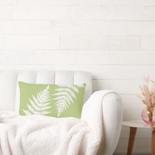 Almofada Lombar Cores de Fundo Personalizadas do Woodland Fern Lea (Sofá)