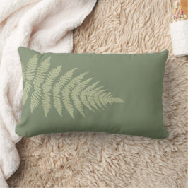 Almofada Lombar Cores de Fundo Personalizadas Woodland Fern Leves