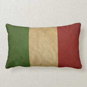 Almofada Lombar Cores italianas do Grunge da bandeira