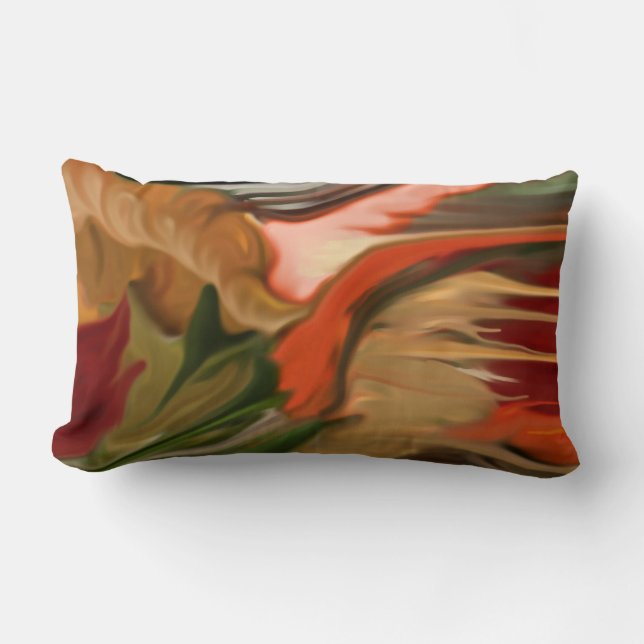 Almofada Lombar Cornucopia Abstrato Art (Frente)