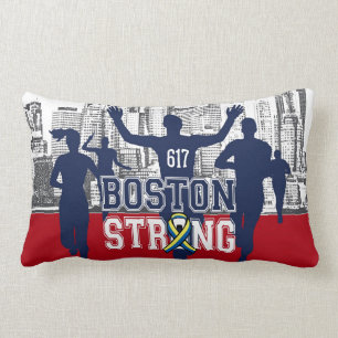 Almofada Lombar Corredores fortes do espírito de Boston no